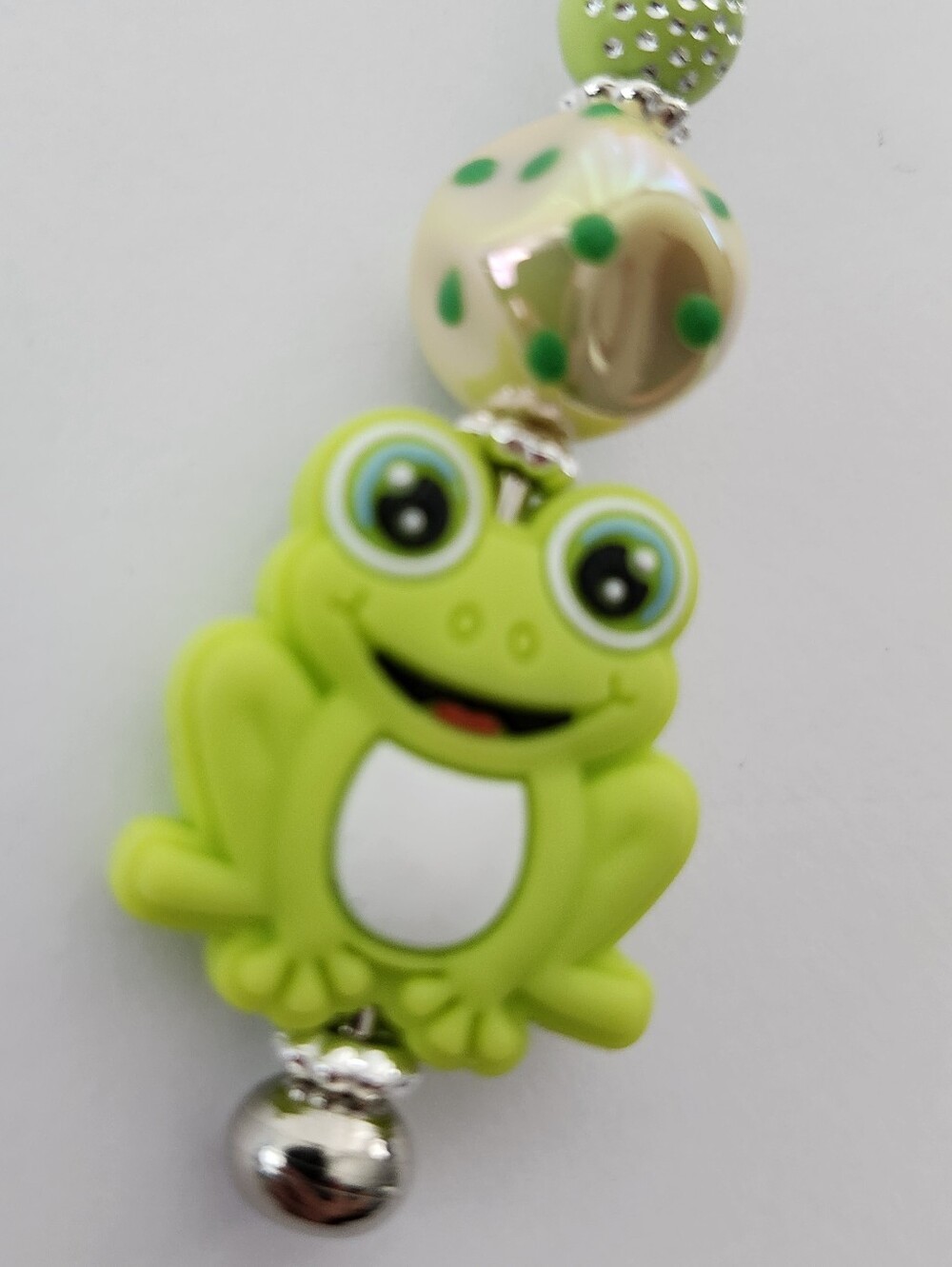 Frog Backpack Zipper Charm Handcrafted